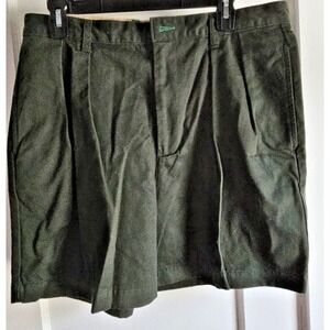 VINTAGE‎ Tommy Hilfiger Shorts Size 34 Classic Green double Pleated Chino Preppy